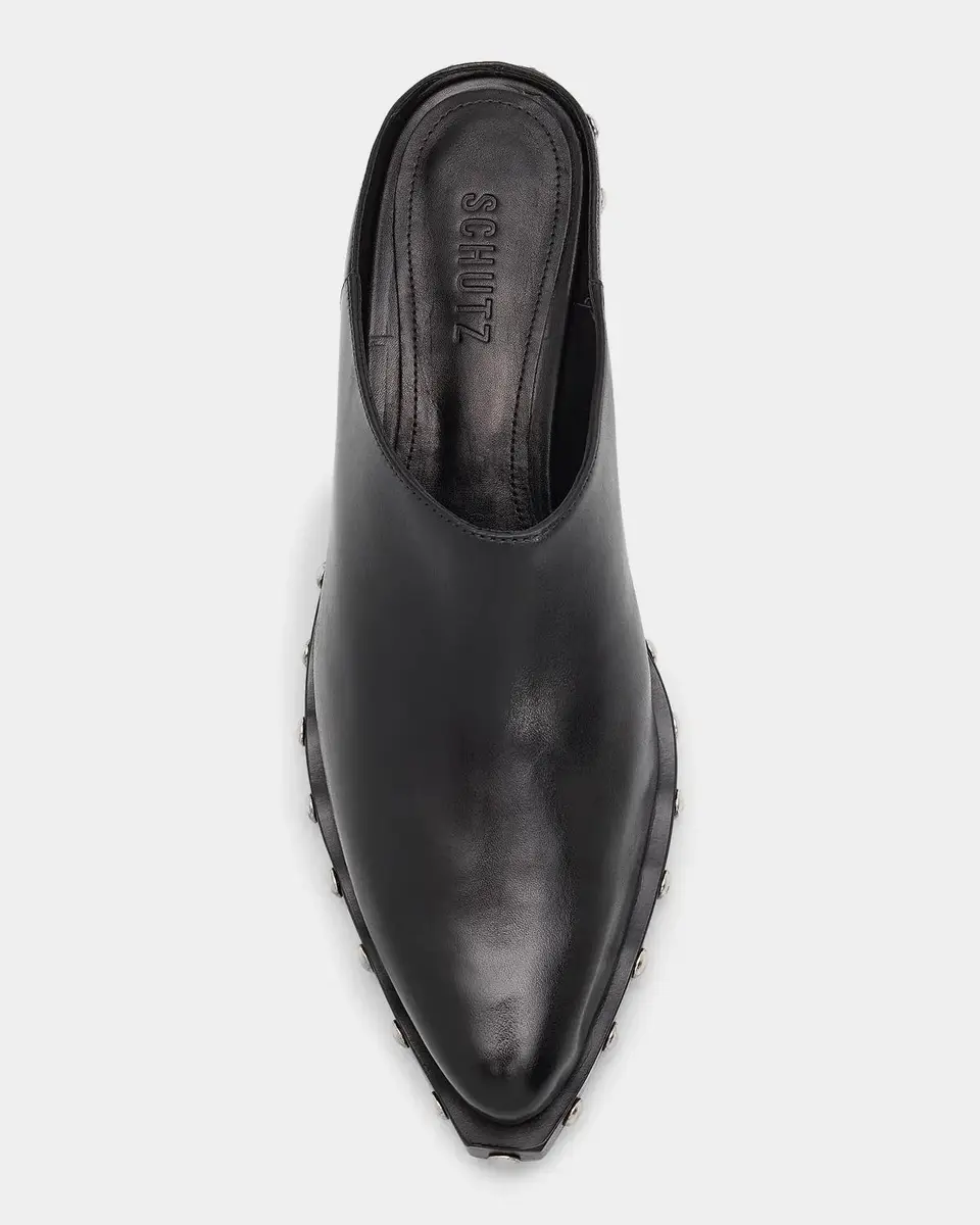Schutz Taylor 30MM Studded Leather Mules | Thumbnail 4 Schutz Taylor 30MM Studded Leather Mules | Thumbnail 4