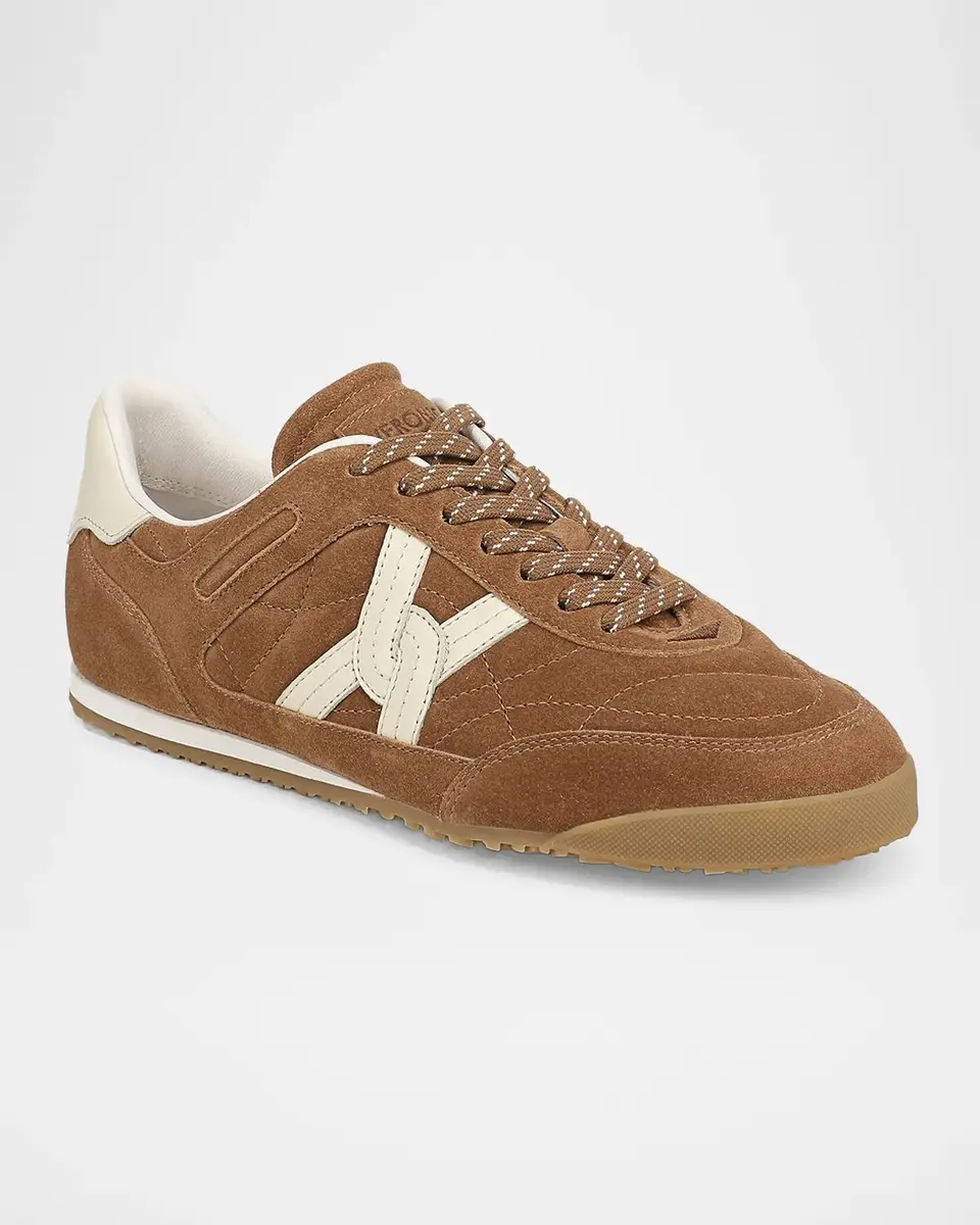 Veronica Beard Natalia Mixed Leather Low-Top Sneakers | Thumbnail 2 Veronica Beard Natalia Mixed Leather Low-Top Sneakers | Thumbnail 2