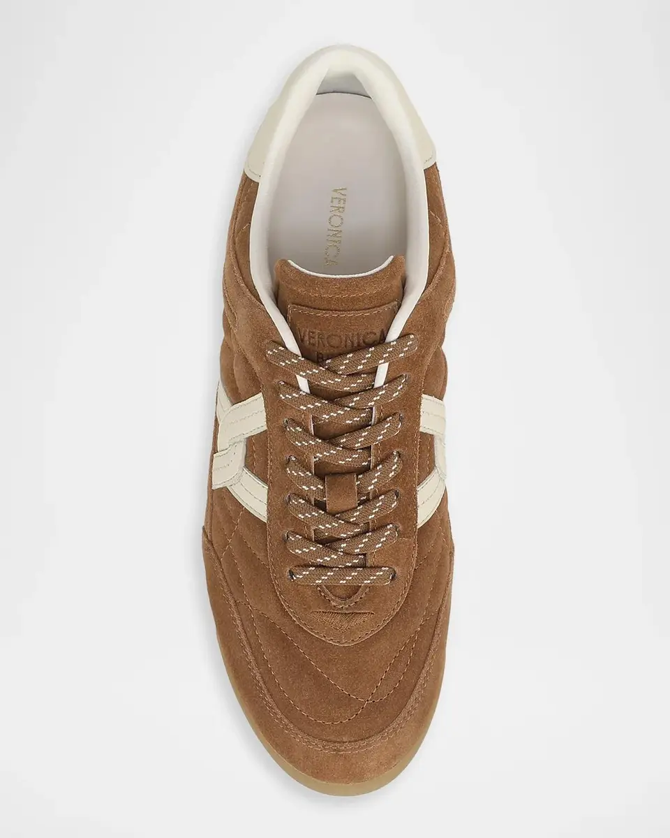 Veronica Beard Natalia Mixed Leather Low-Top Sneakers | Thumbnail 4 Veronica Beard Natalia Mixed Leather Low-Top Sneakers | Thumbnail 4