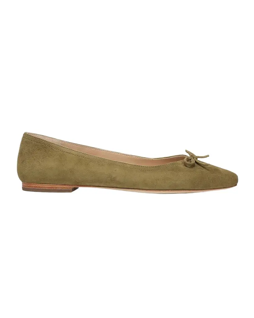 Veronica Beard Cailey Suede Ballerina Flats