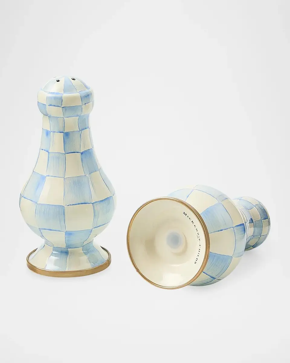 MacKenzie-Childs Check Enamel Salt & Pepper Shakers | Thumbnail 3 MacKenzie-Childs Check Enamel Salt & Pepper Shakers | Thumbnail 3