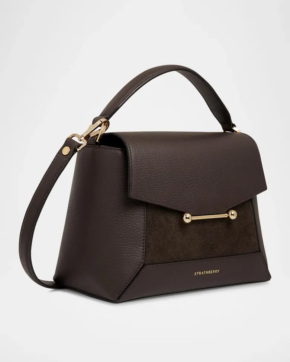 Strathberry Mosaic Grain Leather Top-Handle Bag | Thumbnail 3 Strathberry Mosaic Grain Leather Top-Handle Bag | Thumbnail 3