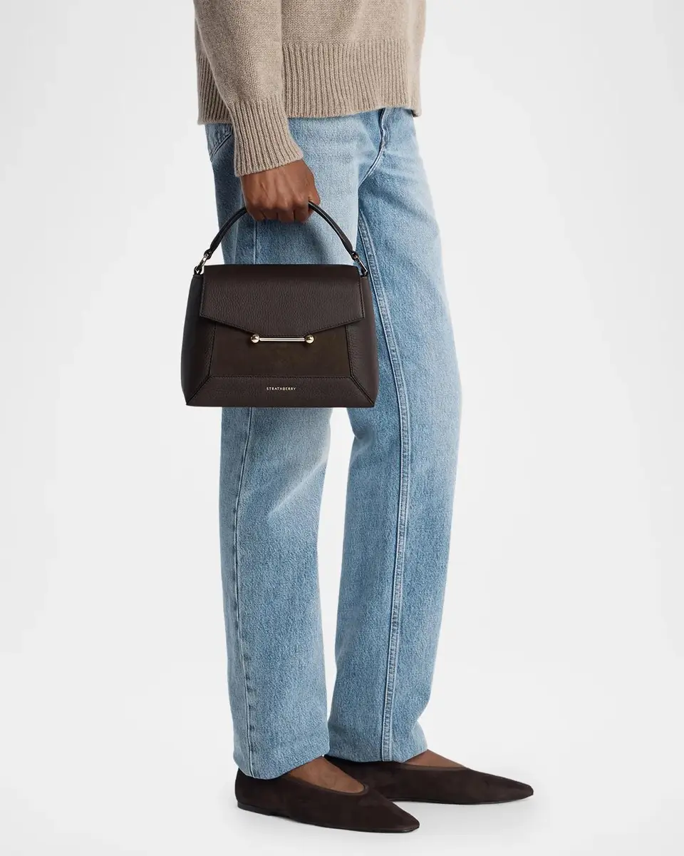 Strathberry Mosaic Grain Leather Top-Handle Bag | Thumbnail 8 Strathberry Mosaic Grain Leather Top-Handle Bag | Thumbnail 8