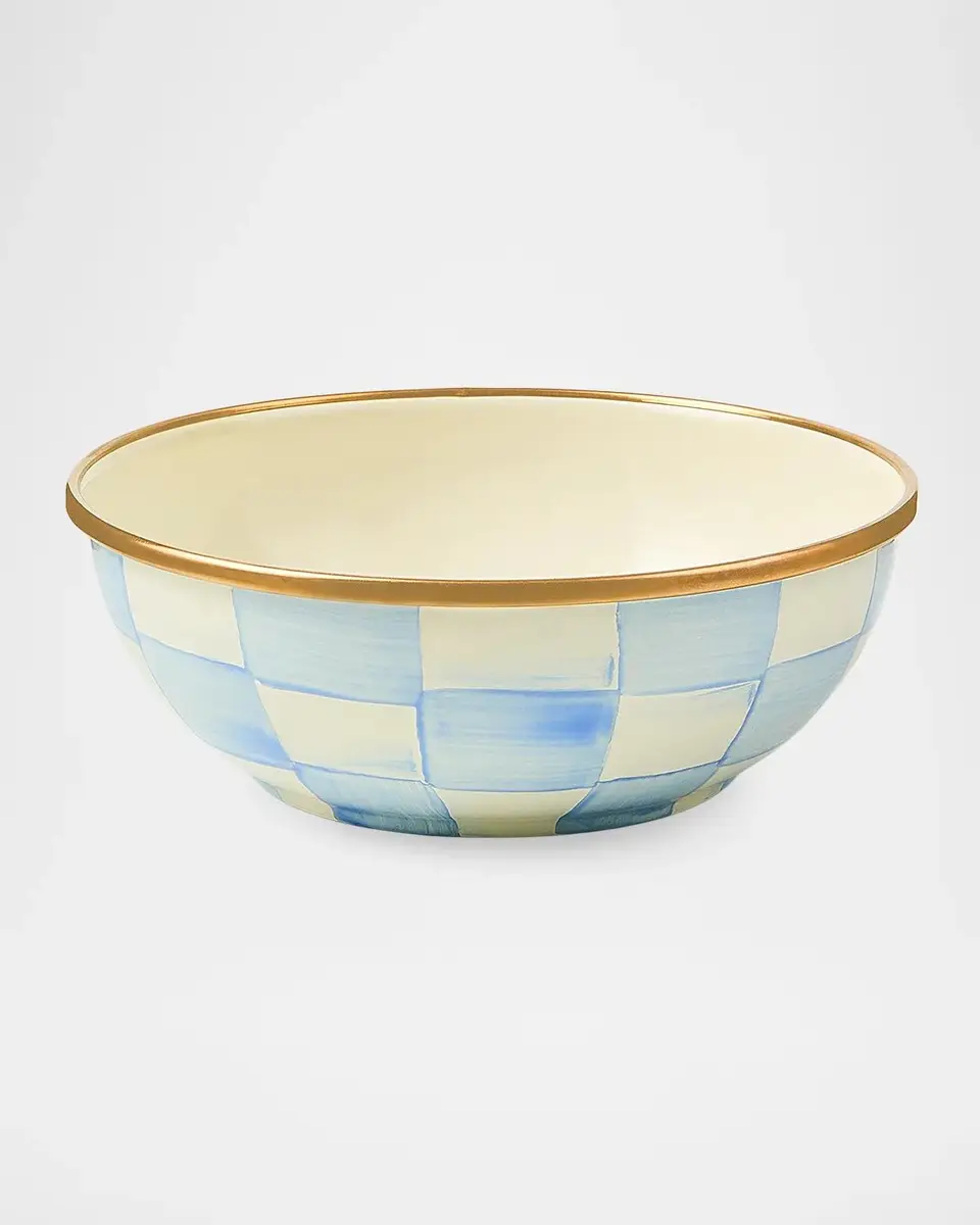 MacKenzie-Childs Sky Check Small Everyday Bowl | Thumbnail 2 MacKenzie-Childs Sky Check Small Everyday Bowl | Thumbnail 2