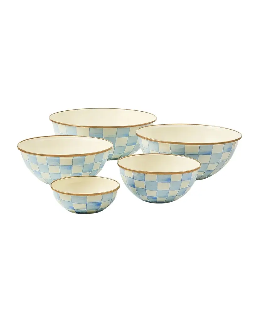 MacKenzie-Childs Sky Check Small Everyday Bowl
