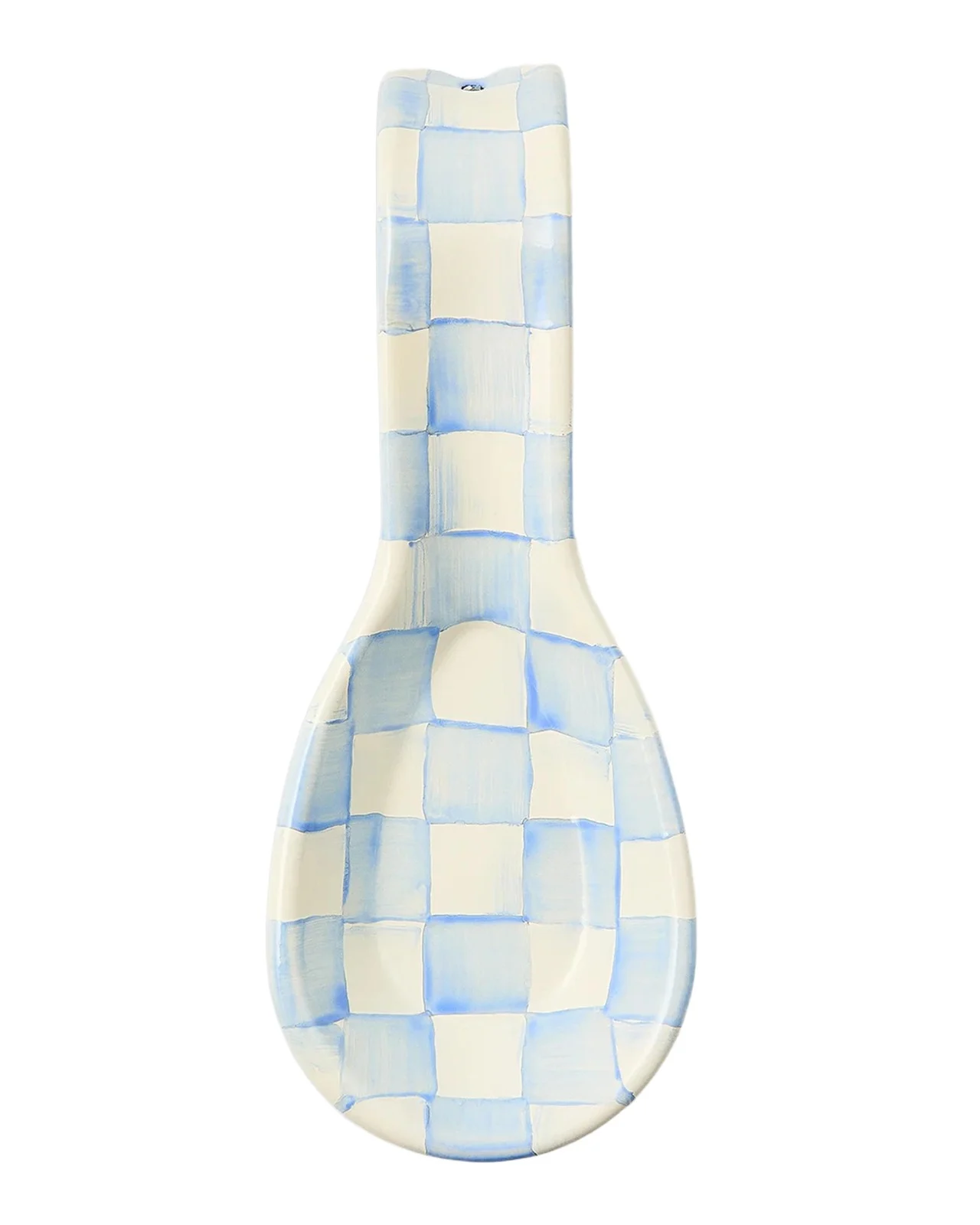 MacKenzie-Childs Sky Check Hand-Painted Enamel Soup Spoon