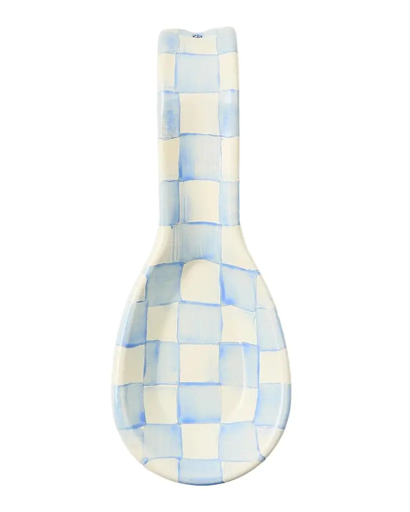 MacKenzie-Childs Sky Check Hand-Painted Enamel Soup Spoon