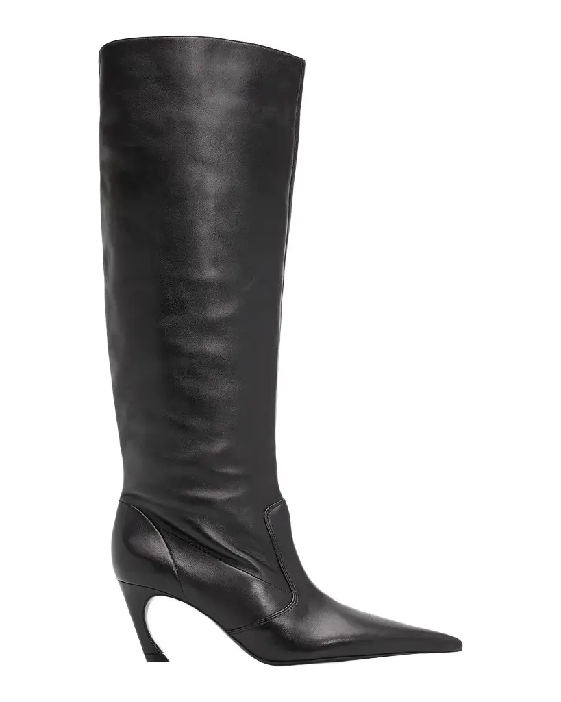 Schutz 75mm Lexi Leather Knee-High Boots