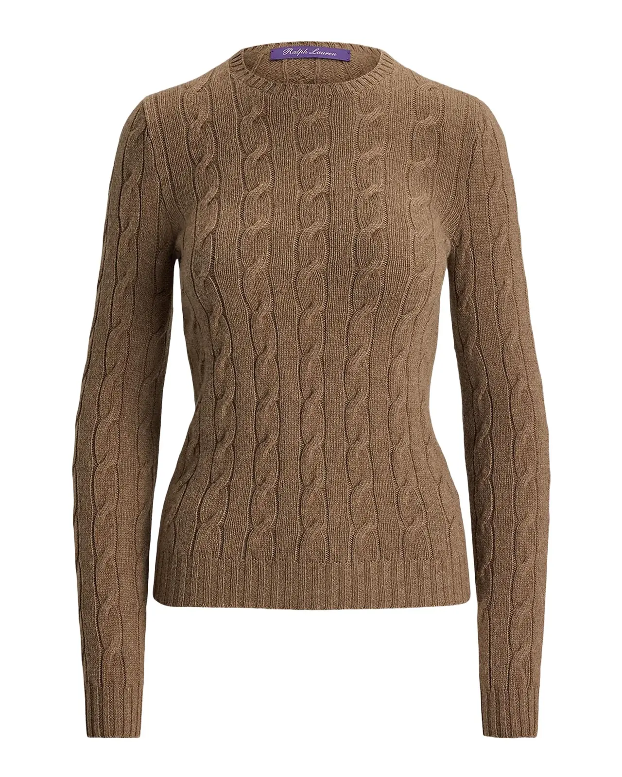 Cable-Knit Cashmere Crewneck Sweater Cable-Knit Cashmere Crewneck Sweater