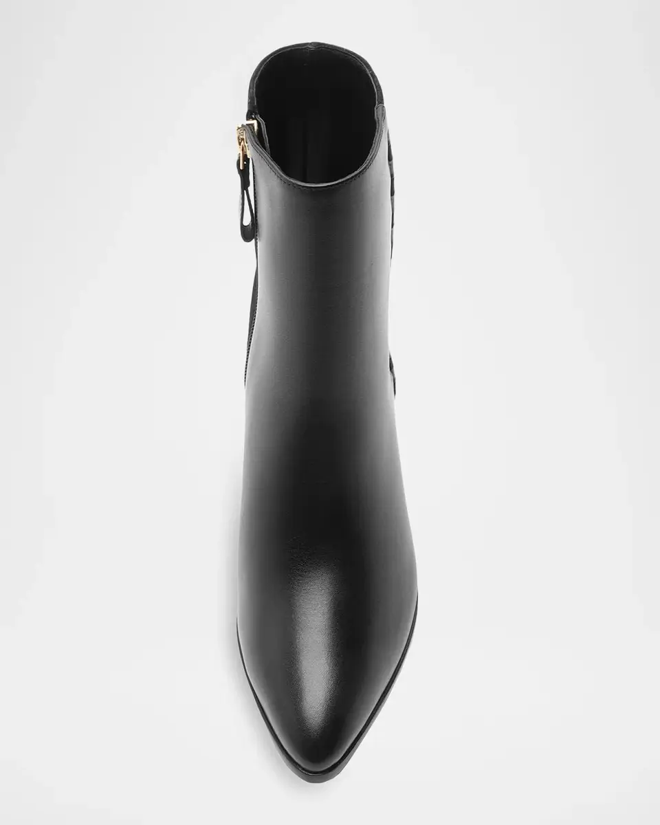 Alexandre Birman 60mm Jesse Mixed Leather Booties | Thumbnail 4 Alexandre Birman 60mm Jesse Mixed Leather Booties | Thumbnail 4