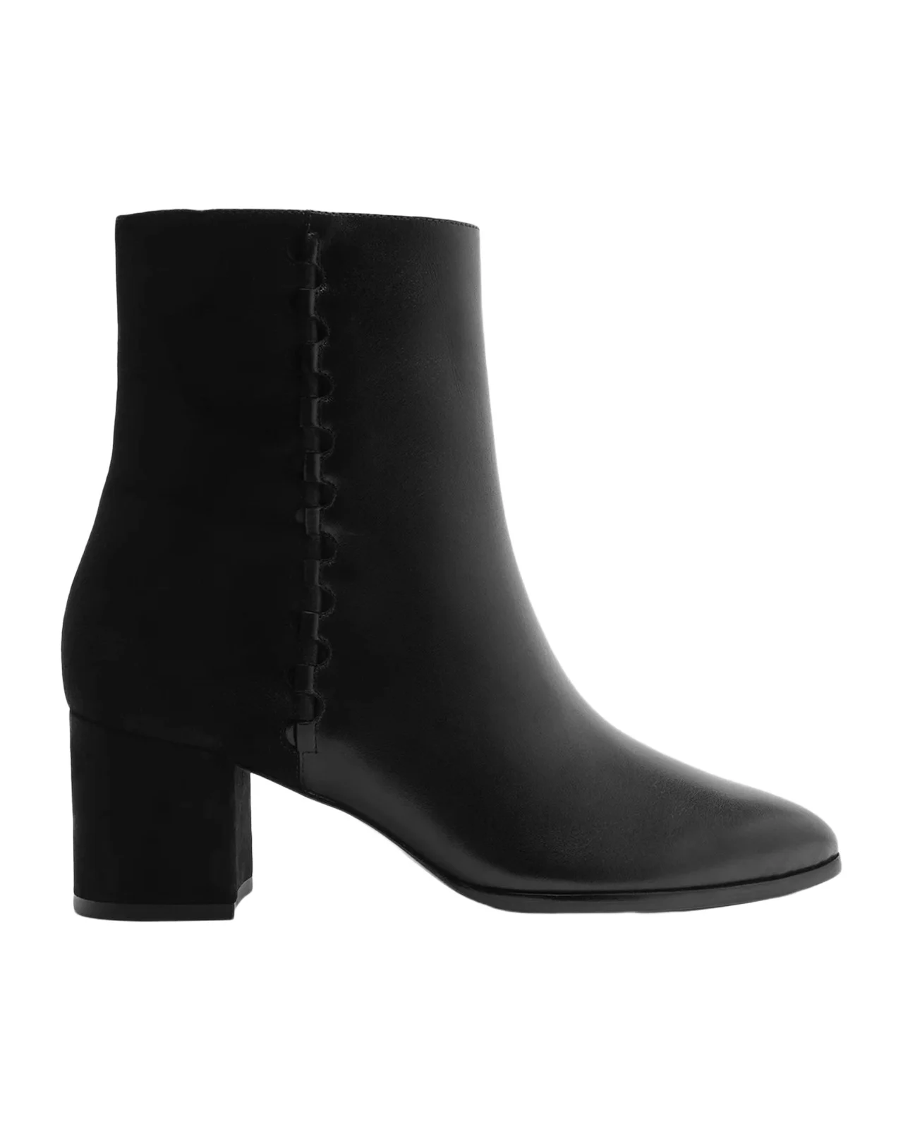 60mm Jesse Mixed Leather Booties