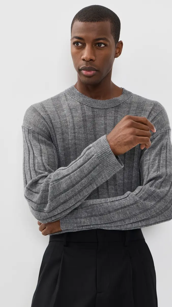 Helmut Lang Rib Crew Sweater | Thumbnail 2 Helmut Lang Rib Crew Sweater | Thumbnail 2
