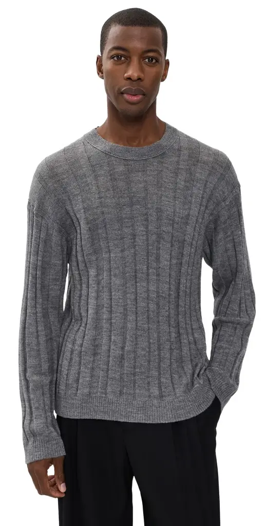 Helmut Lang Rib Crew Sweater | Image 1 Helmut Lang Rib Crew Sweater | Image 1