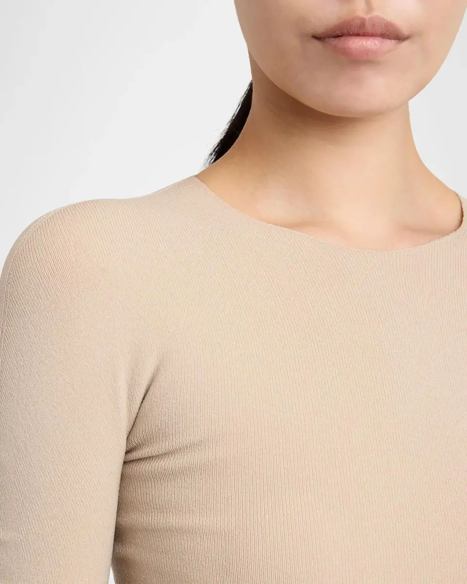 Jil Sander Fine Silk-Wool Knit Crewneck Sweater | Thumbnail 5 Jil Sander Fine Silk-Wool Knit Crewneck Sweater | Thumbnail 5