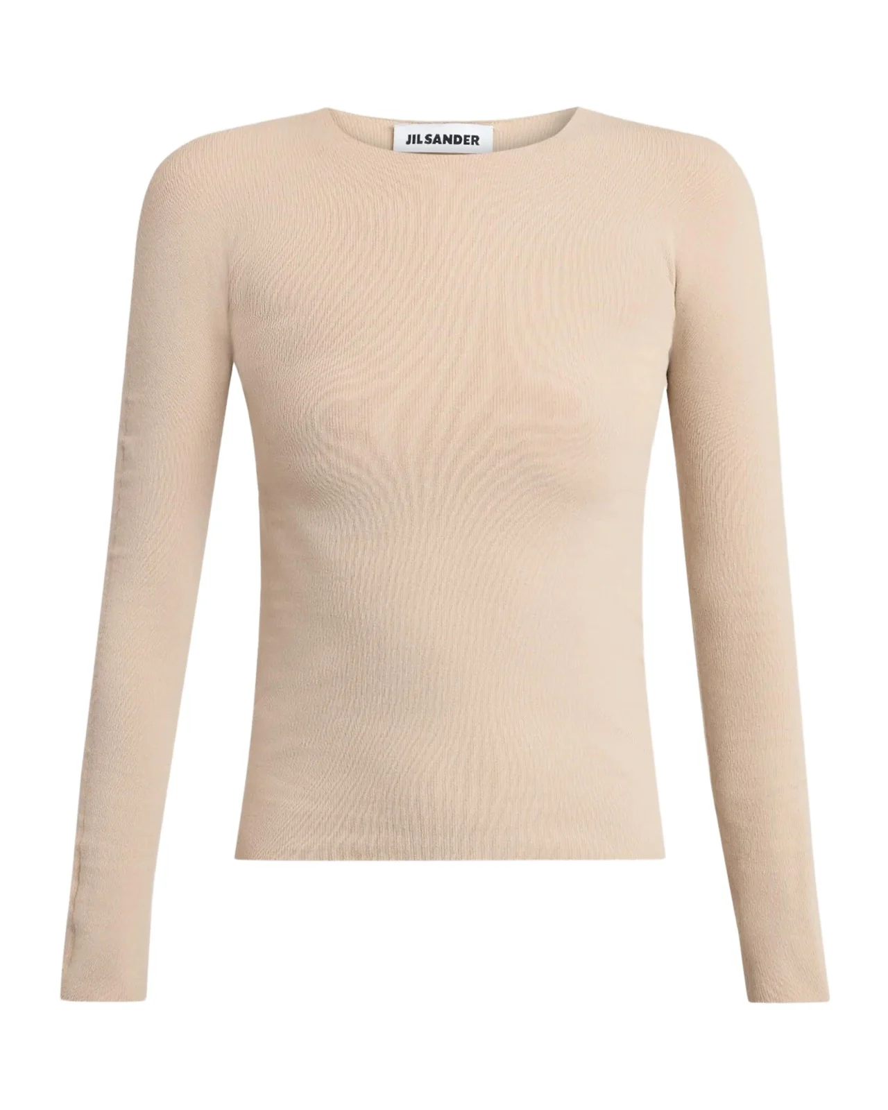 Jil Sander Fine Silk-Wool Knit Crewneck Sweater
