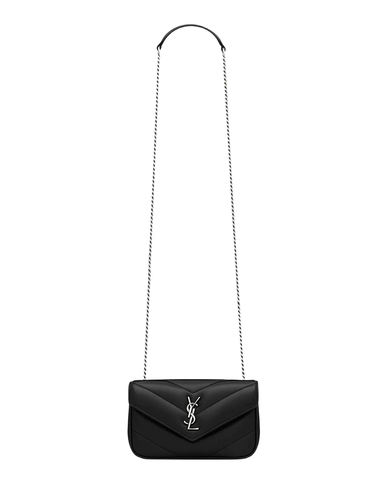 Saint Laurent Loulou Mini Quilted Leather Crossbody Bag