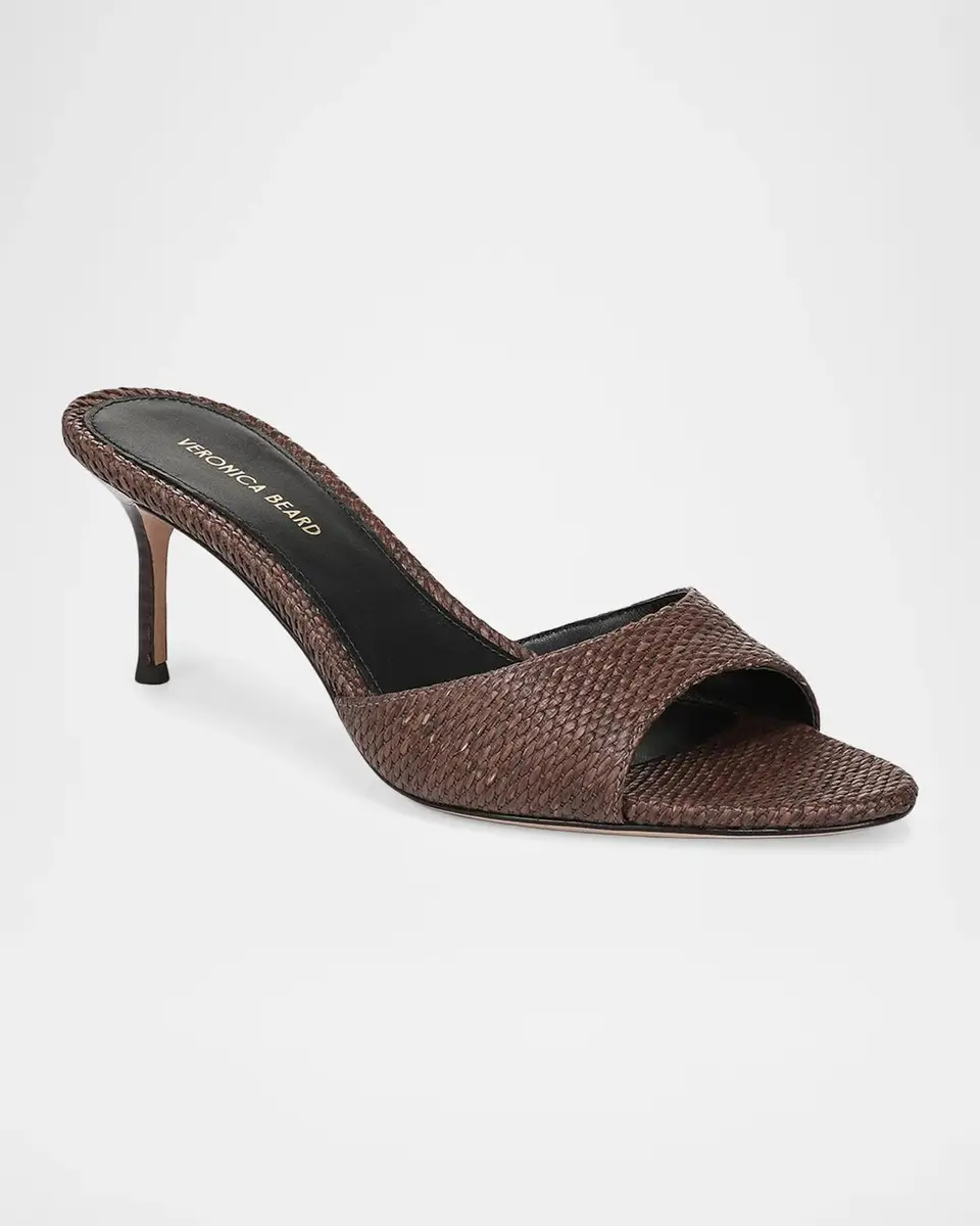 Veronica Beard 65mm Tia Raffia Sandals | Thumbnail 2