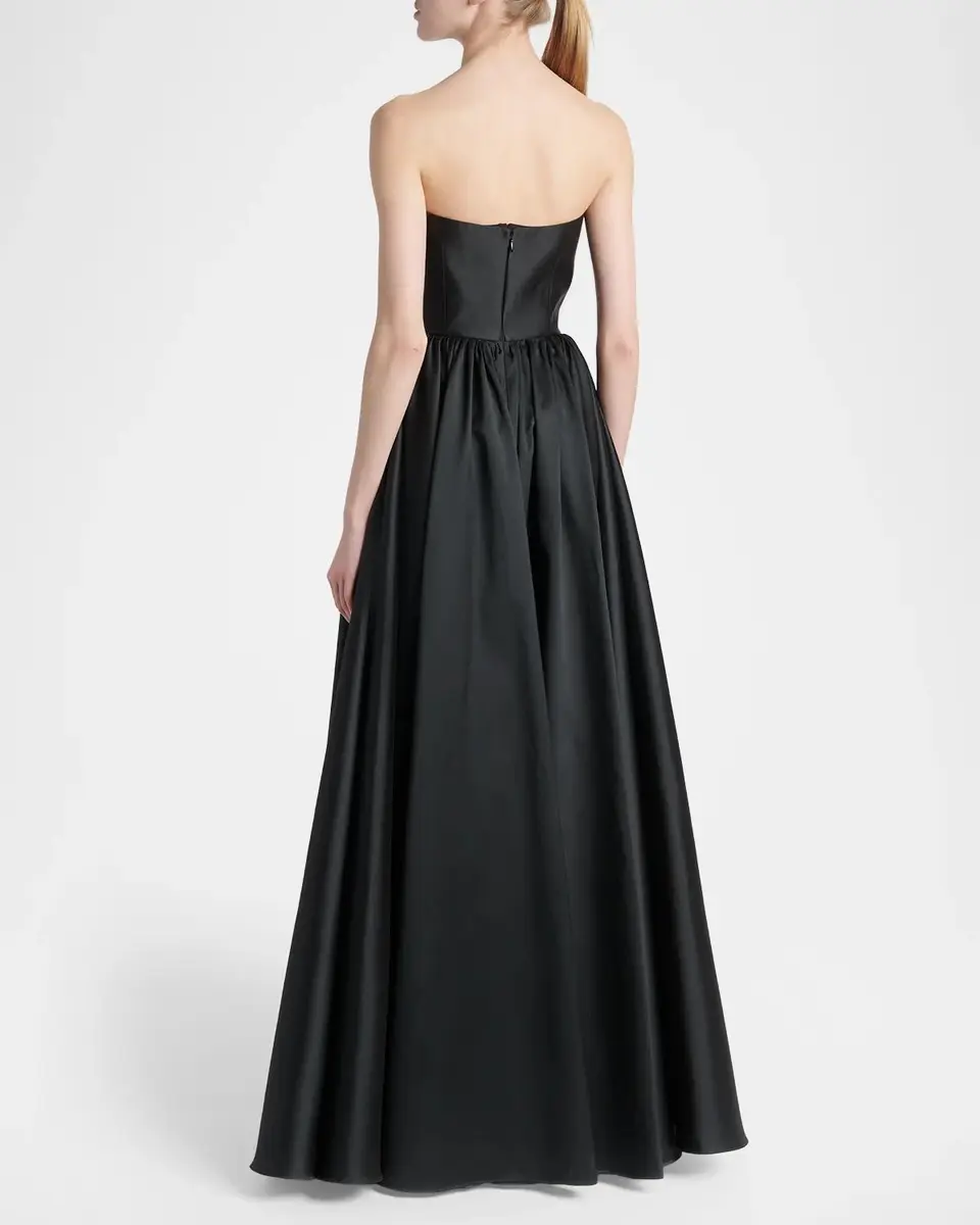 Alexander McQueen Strapless Lace-Trim Corset Fit-&-Flare Gown | Thumbnail 3 Alexander McQueen Strapless Lace-Trim Corset Fit-&-Flare Gown | Thumbnail 3