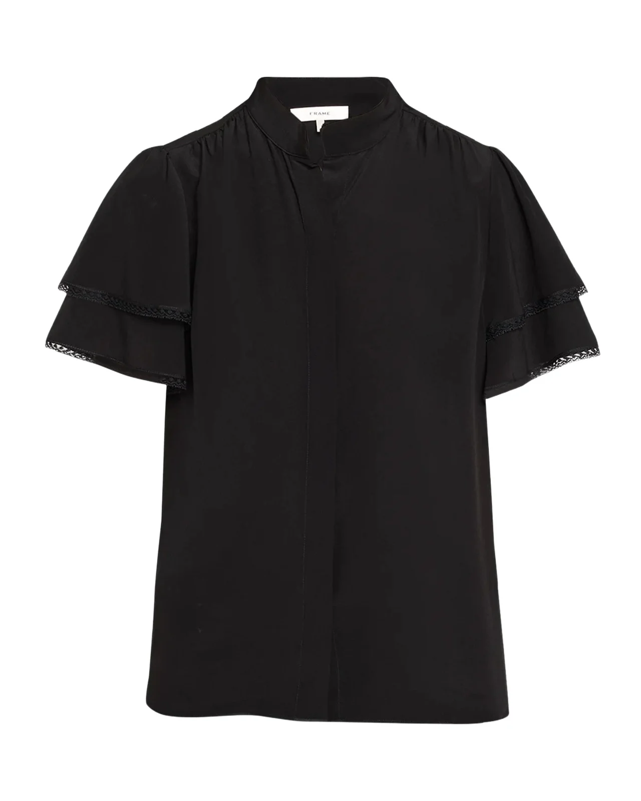 Arcadia Silk Short-Sleeve Top