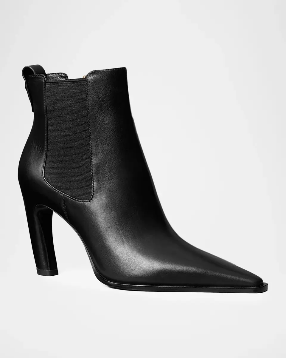 Tory Burch 85mm Romy Leather Chelsea Booties | Thumbnail 2 Tory Burch 85mm Romy Leather Chelsea Booties | Thumbnail 2