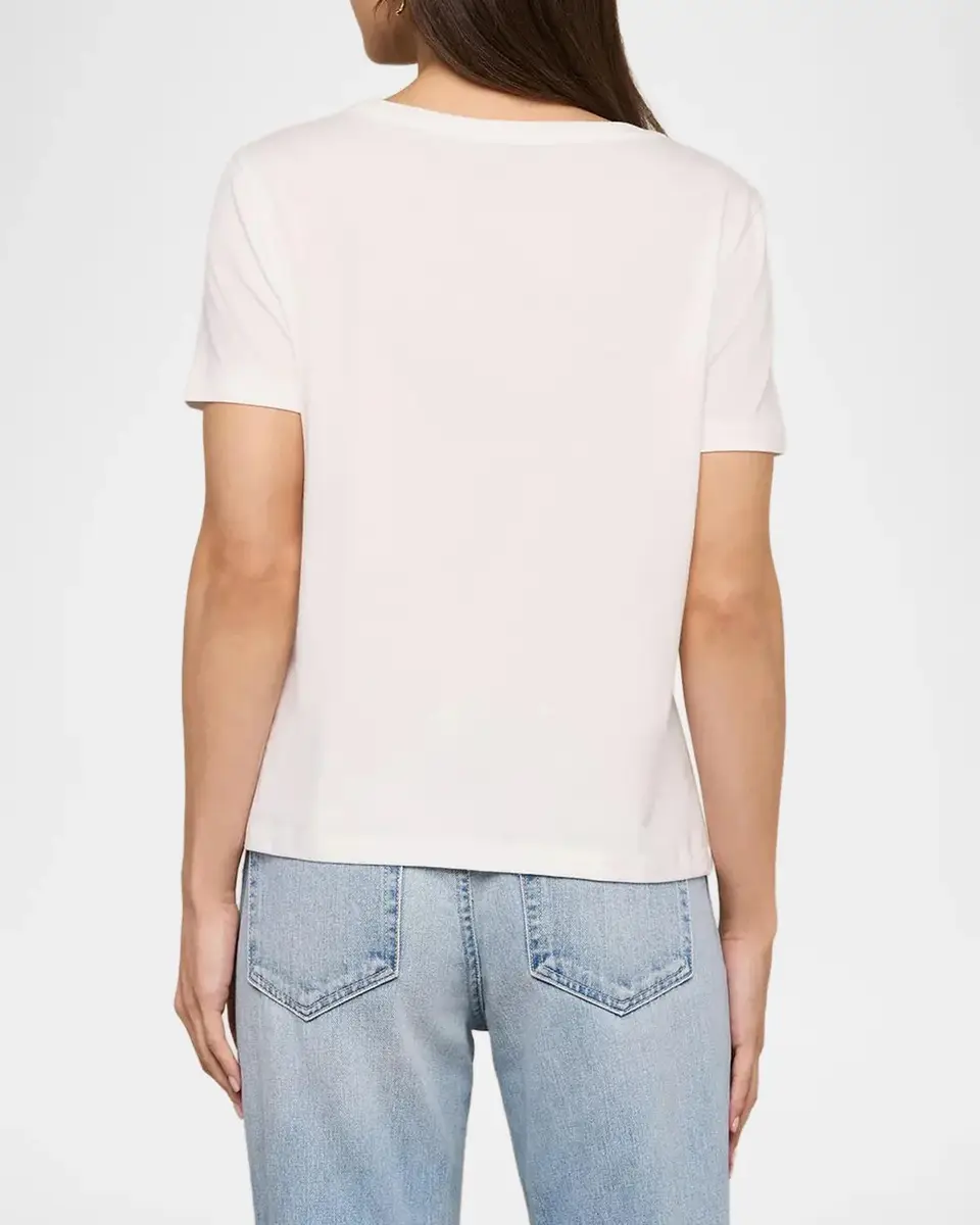 L'Agence Brianna V-Neck Relaxed T-Shirt | Thumbnail 3 L'Agence Brianna V-Neck Relaxed T-Shirt | Thumbnail 3
