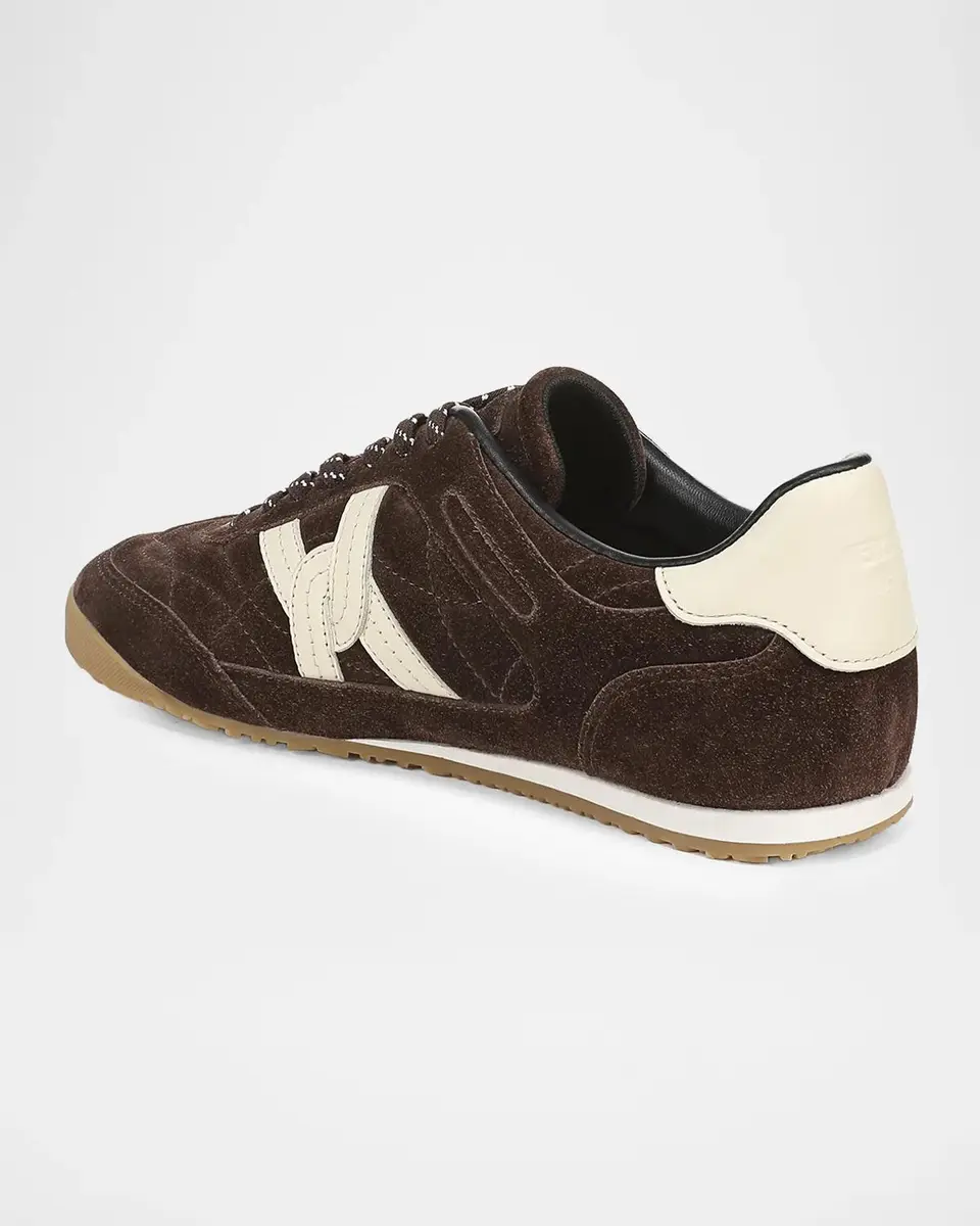 Veronica Beard Natalia Mixed Leather Low-Top Sneakers | Thumbnail 3