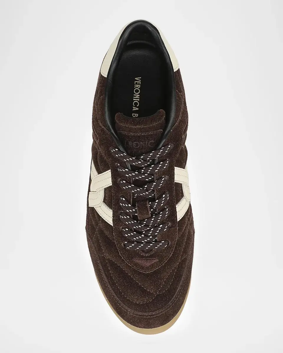 Veronica Beard Natalia Mixed Leather Low-Top Sneakers | Thumbnail 4