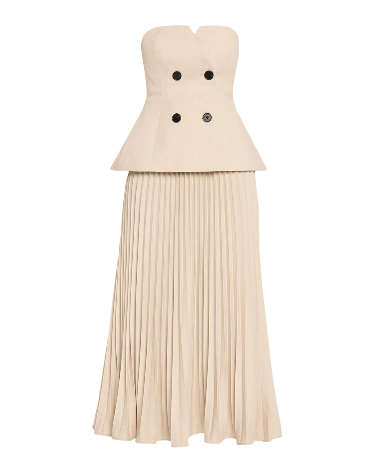 Bandeau Pleated Midi Dress Bandeau Pleated Midi Dress