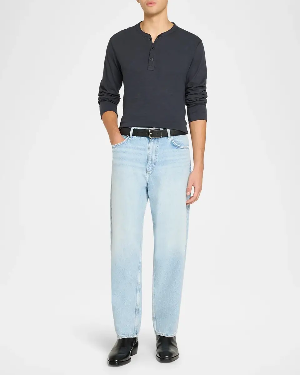 rag & bone Men's Classic Flame Henley Long-Sleeve T-Shirt | Thumbnail 2 rag & bone Men's Classic Flame Henley Long-Sleeve T-Shirt | Thumbnail 2