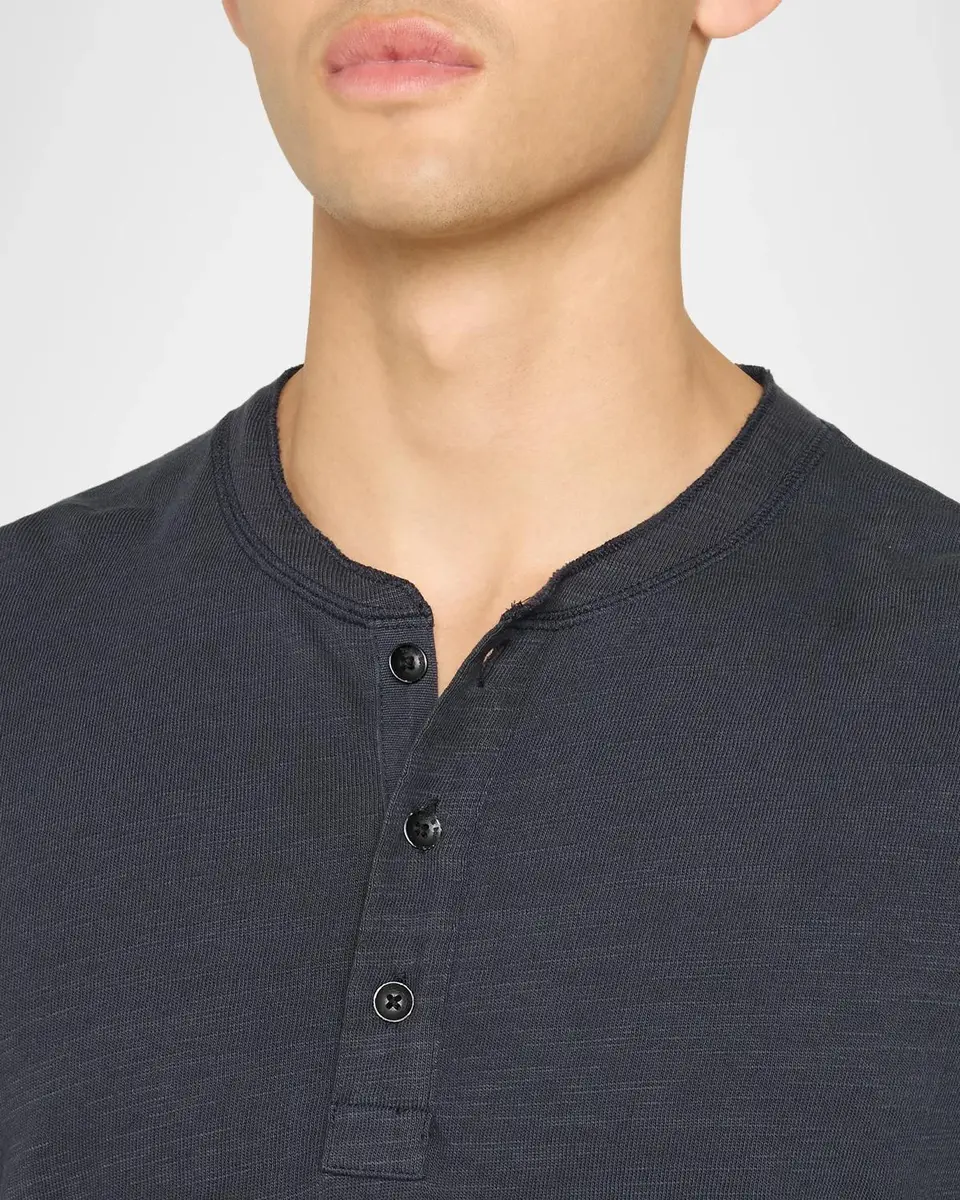 rag & bone Men's Classic Flame Henley Long-Sleeve T-Shirt | Thumbnail 5 rag & bone Men's Classic Flame Henley Long-Sleeve T-Shirt | Thumbnail 5