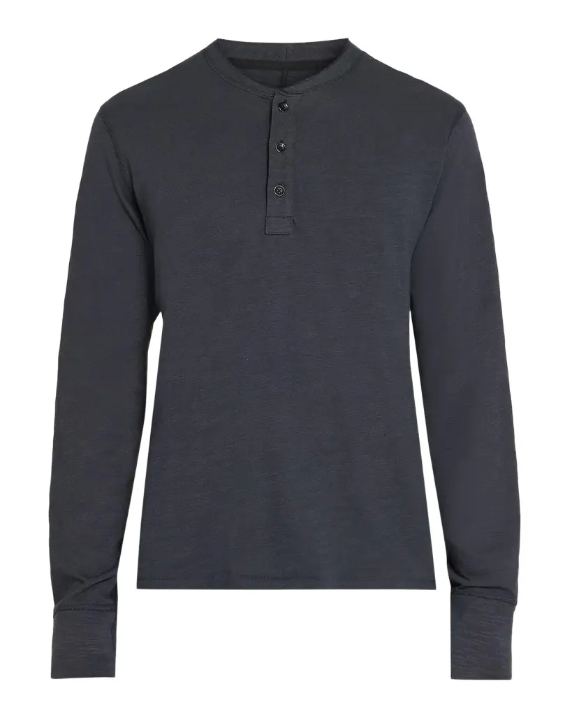 rag & bone Men's Classic Flame Henley Long-Sleeve T-Shirt
