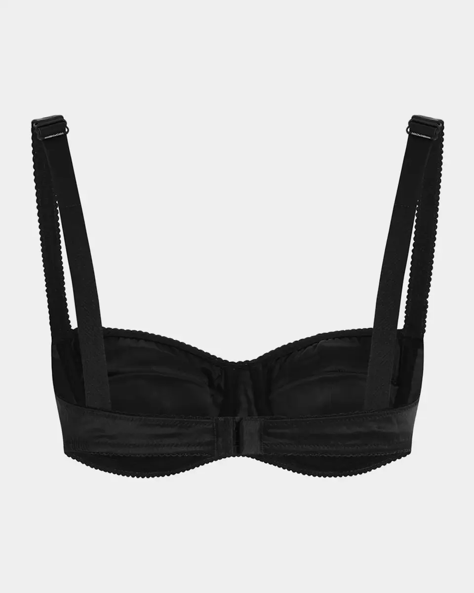 Dolce & Gabbana Semi-Padded Satin Balconette Bra | Thumbnail 2 Dolce & Gabbana Semi-Padded Satin Balconette Bra | Thumbnail 2