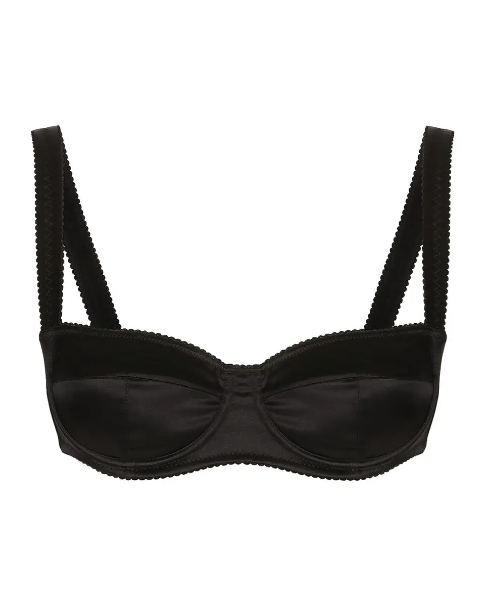 Dolce & Gabbana Semi-Padded Satin Balconette Bra | Thumbnail 3 Dolce & Gabbana Semi-Padded Satin Balconette Bra | Thumbnail 3