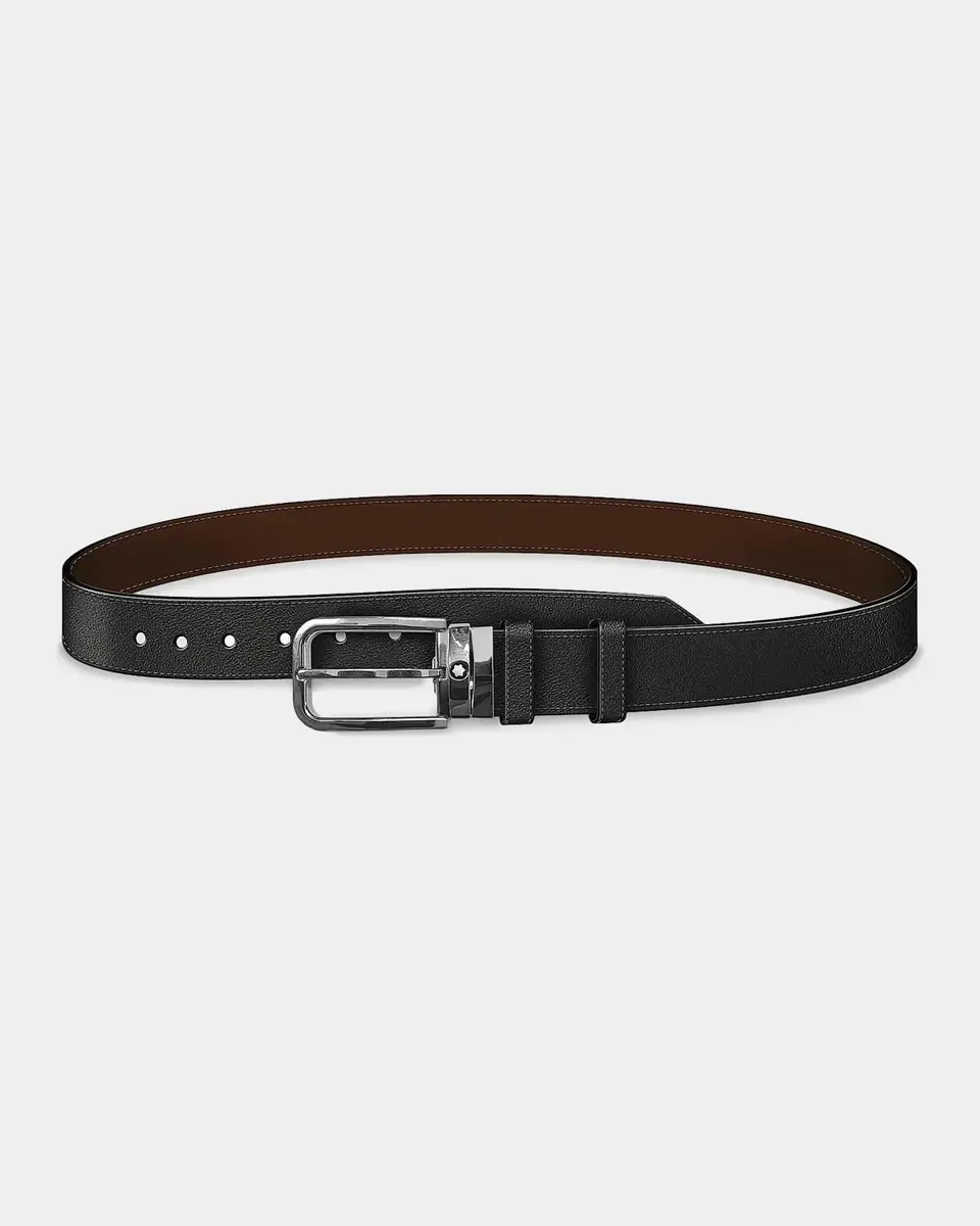 Montblanc Reversible Two-Tone Leather Belt | Thumbnail 3 Montblanc Reversible Two-Tone Leather Belt | Thumbnail 3