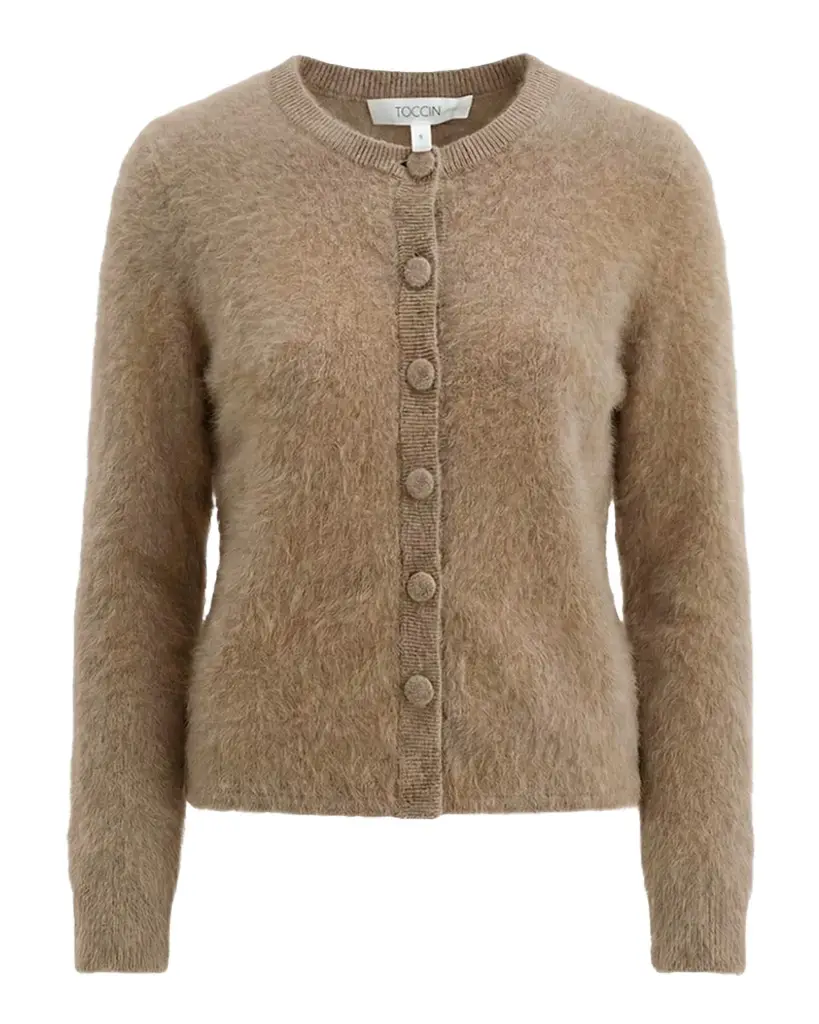 Toccin Mariah Brushed Cashmere Cardigan