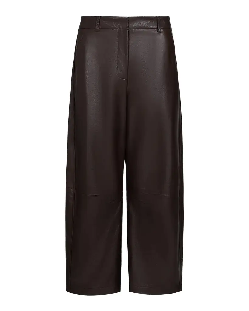 TWP Slouchy Wide-Leg Leather Pants | Image 1 TWP Slouchy Wide-Leg Leather Pants | Image 1