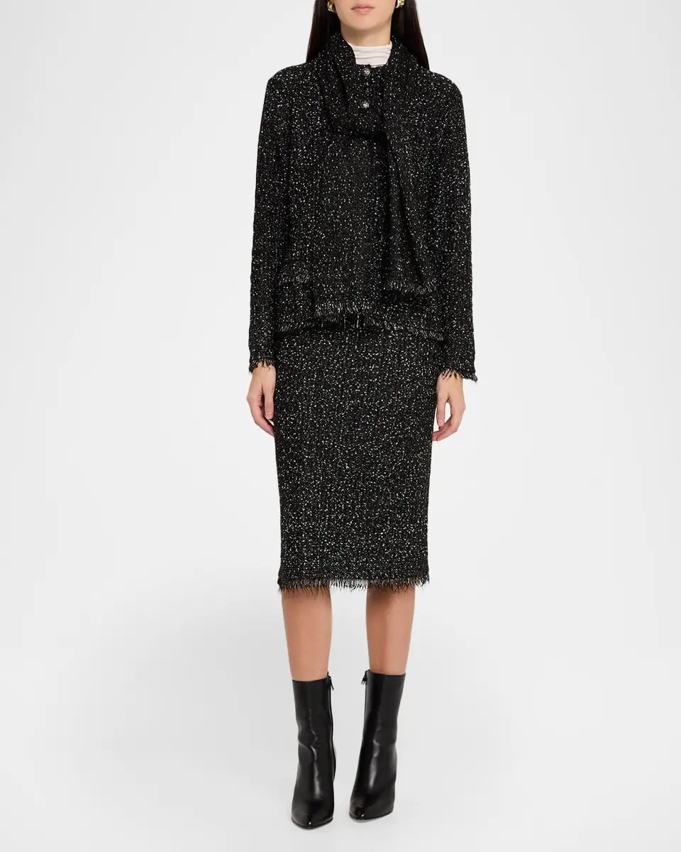 Kobi Halperin Juliette Metallic Tweed Knit Midi Skirt | Thumbnail 2 Kobi Halperin Juliette Metallic Tweed Knit Midi Skirt | Thumbnail 2