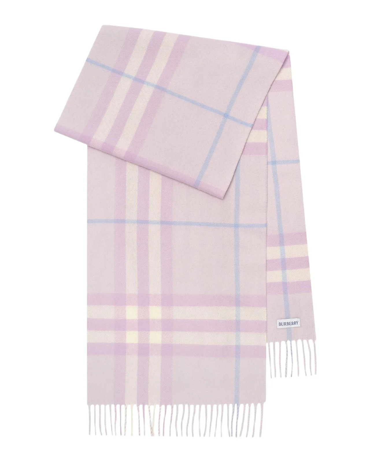 Fringe-Trim Check Cashmere Scarf Fringe-Trim Check Cashmere Scarf