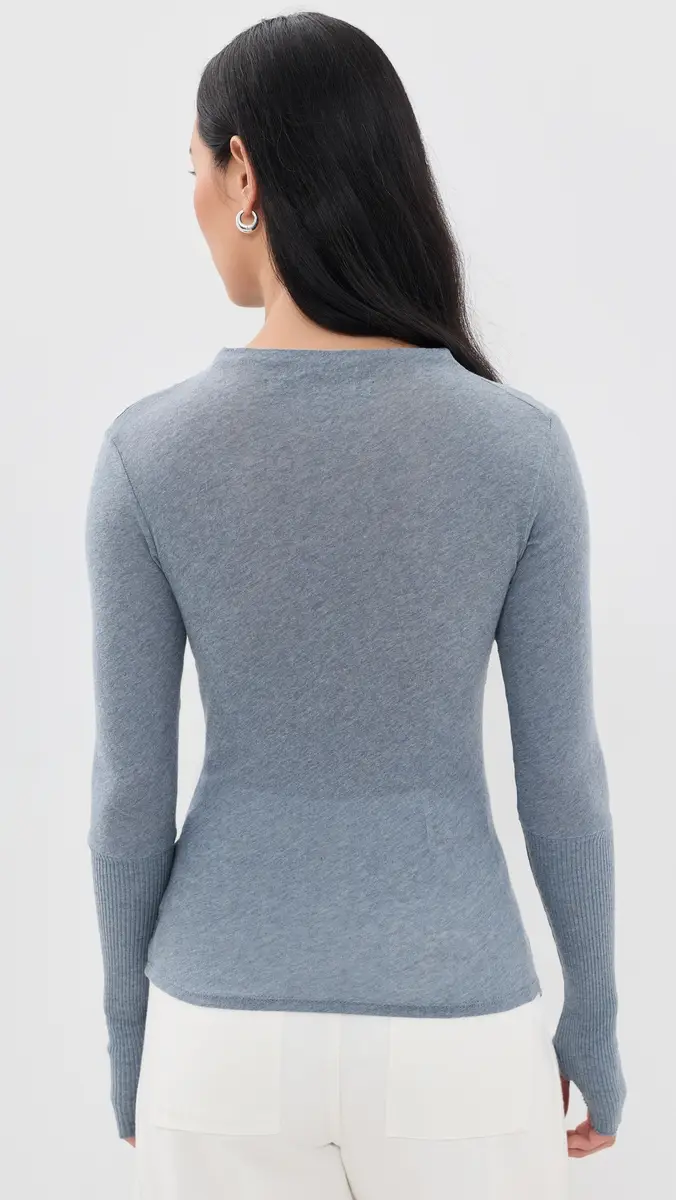 ENZA COSTA Cashmere Jersey Twist Top | Thumbnail 3