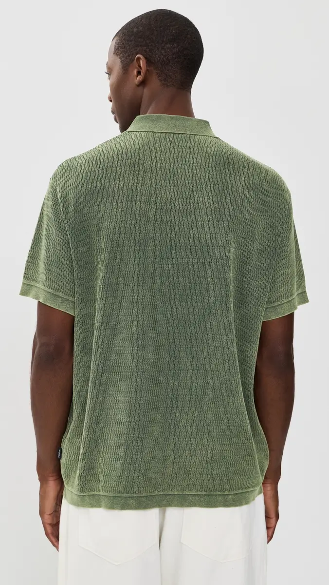 Malbon Brickwork Knit Polo | Thumbnail 3 Malbon Brickwork Knit Polo | Thumbnail 3
