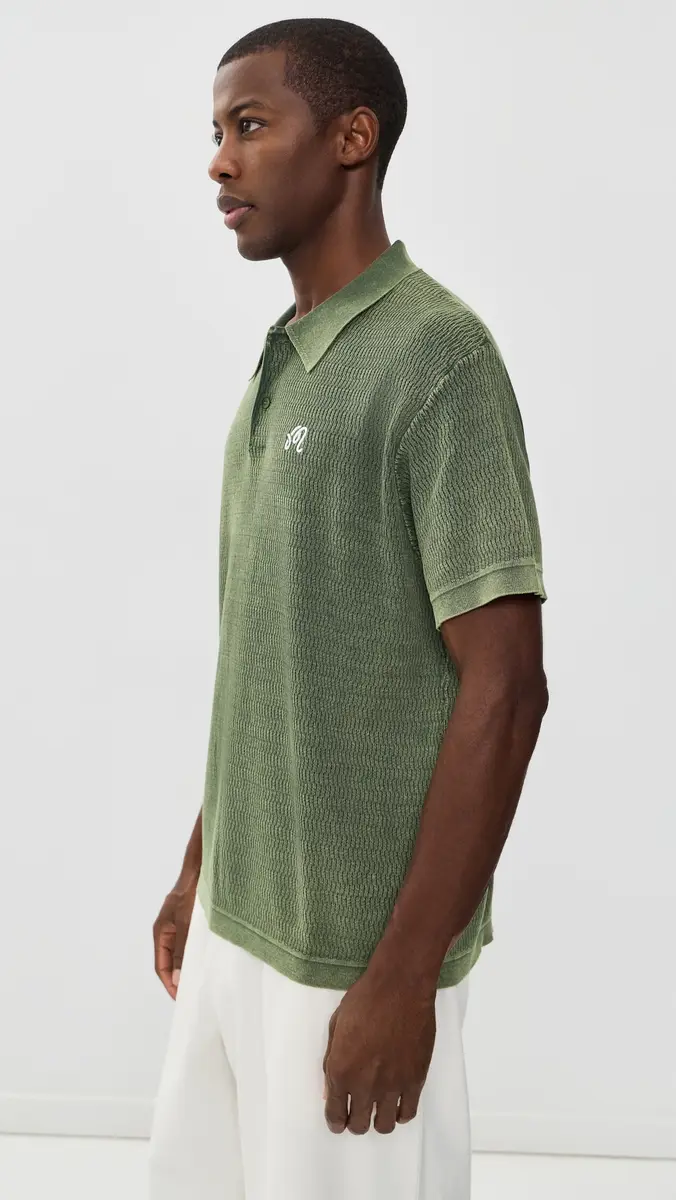 Malbon Brickwork Knit Polo | Thumbnail 4 Malbon Brickwork Knit Polo | Thumbnail 4