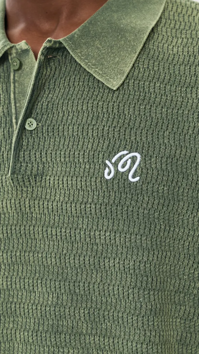 Malbon Brickwork Knit Polo | Thumbnail 6 Malbon Brickwork Knit Polo | Thumbnail 6