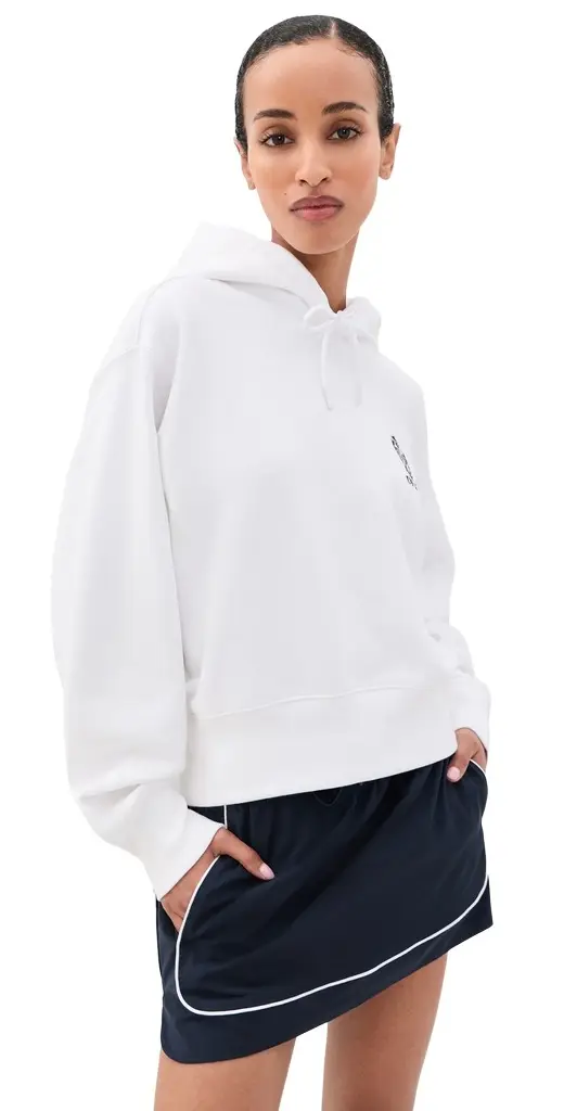 Polo Ralph Lauren U Open Fleece Hooded Sweatshirt White | Image 1 Polo Ralph Lauren U Open Fleece Hooded Sweatshirt White | Image 1