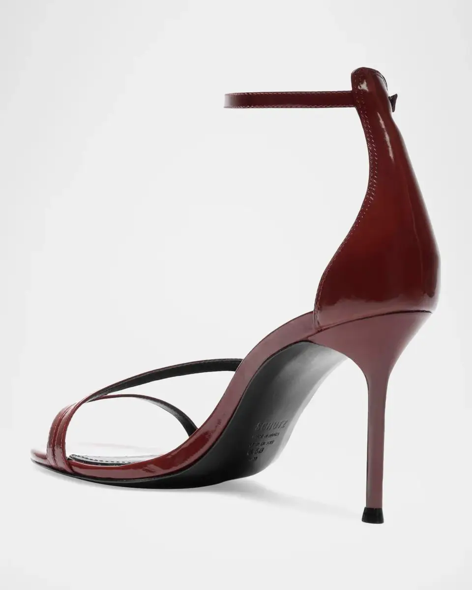 Schutz 90mm Tessa Patent Leather Ankle-Strap Sandals | Thumbnail 3 Schutz 90mm Tessa Patent Leather Ankle-Strap Sandals | Thumbnail 3