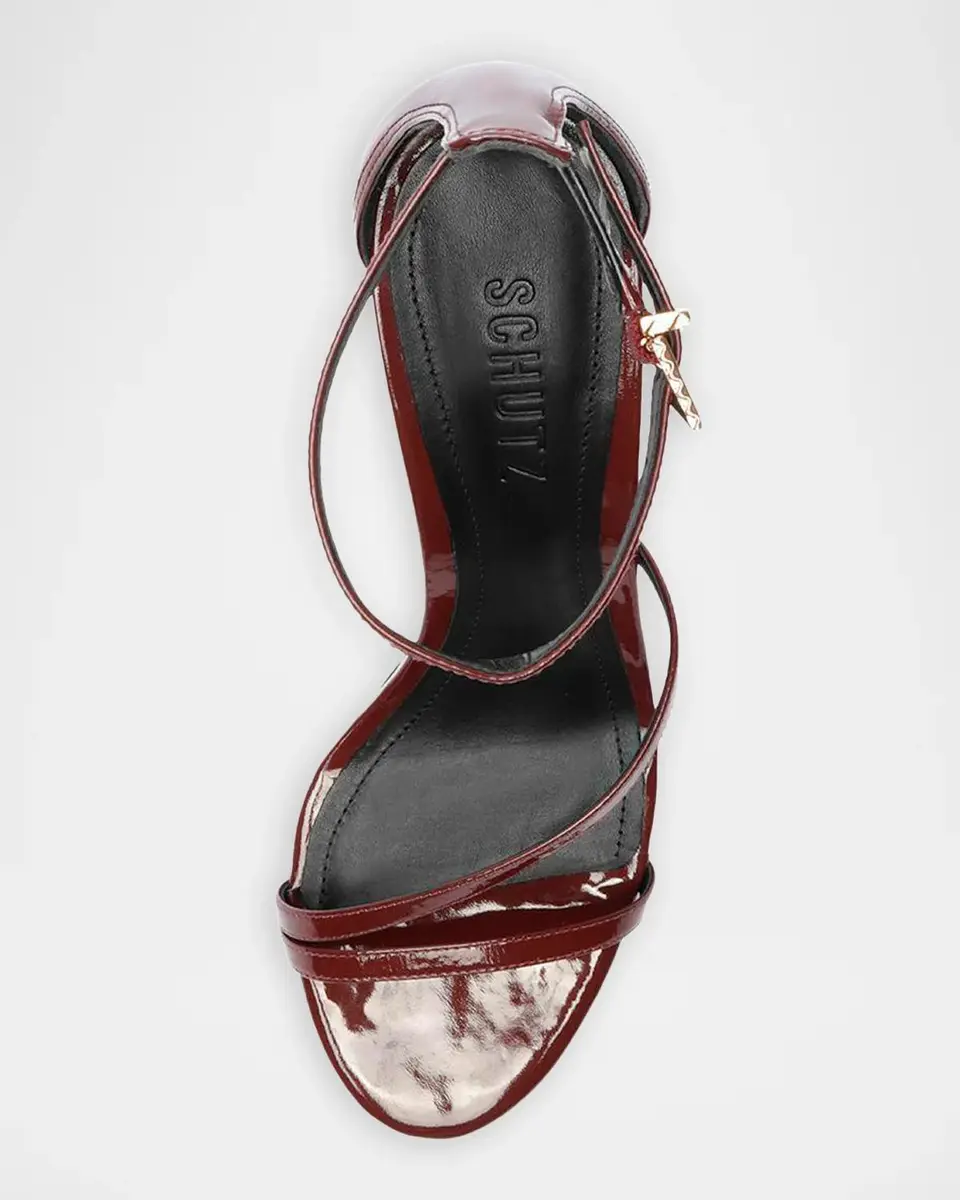 Schutz 90mm Tessa Patent Leather Ankle-Strap Sandals | Thumbnail 5 Schutz 90mm Tessa Patent Leather Ankle-Strap Sandals | Thumbnail 5
