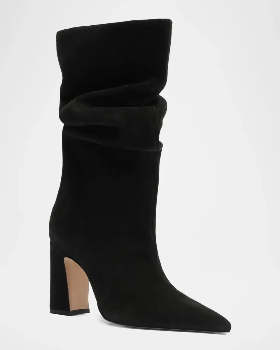 Schutz 85mm Harriet Slouchy Suede Booties | Thumbnail 2 Schutz 85mm Harriet Slouchy Suede Booties | Thumbnail 2