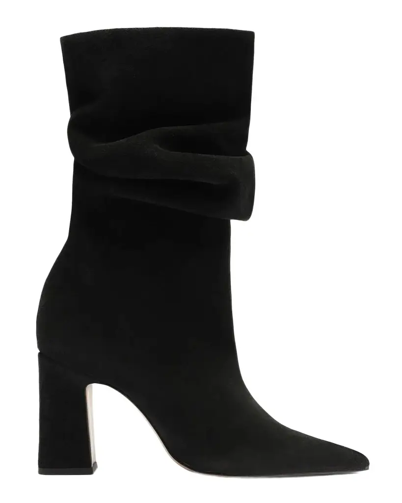 Schutz 85mm Harriet Slouchy Suede Booties
