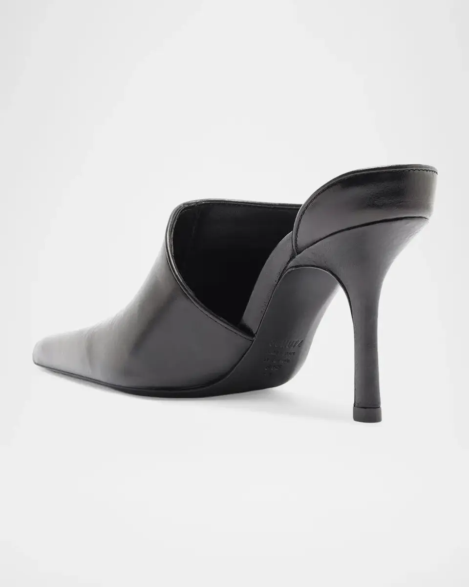 Schutz 85mm Abby Leather Mule Pumps | Thumbnail 3