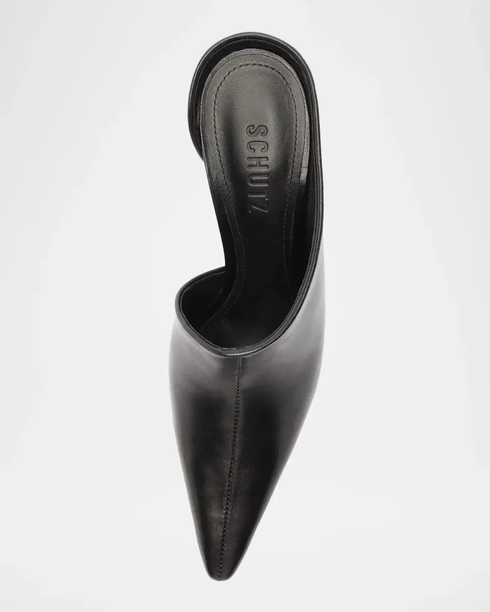 Schutz 85mm Abby Leather Mule Pumps | Thumbnail 5