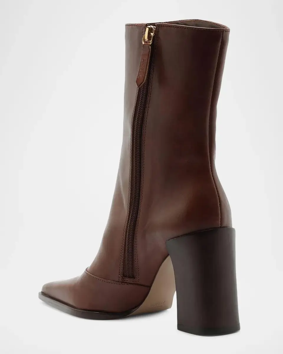 Schutz 85mm Raffaela Leather Ankle Boots | Thumbnail 3